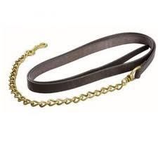 Leather Lead with Chain