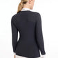 LeMieux Olivia Long Sleeve Show Shirt Navy - UK 14
