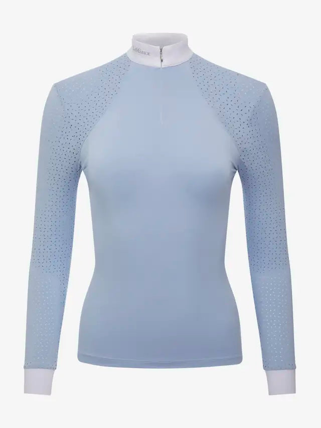 LeMieux Olivia Long Sleeve Show Shirt Mist UK12