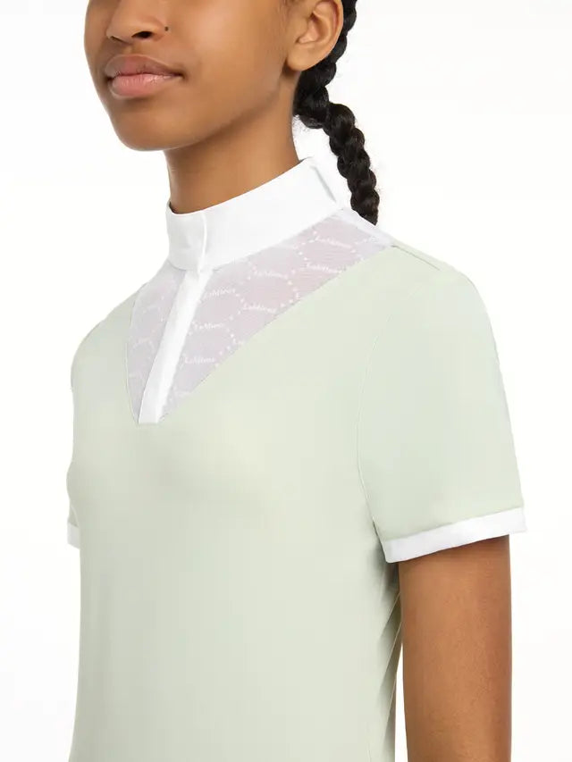LeMieux Young Rider Eva Short Sleeve Show Shirt Pistachio 13/14 years