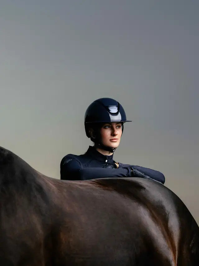 LeMieux Verv® Competition Helmet Gloss Navy - Medium (56-58)