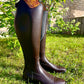 Petrie Palermo Dressage Boot - Brown, Cuff - London Croco M126 40 XW (48/41)