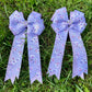 Adilize Designs Competition Show Bows - Purple Floral