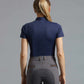 Premier Equine UK Scintillo Ladies Short Sleeve Riding Top - Navy UK12 or UK14
