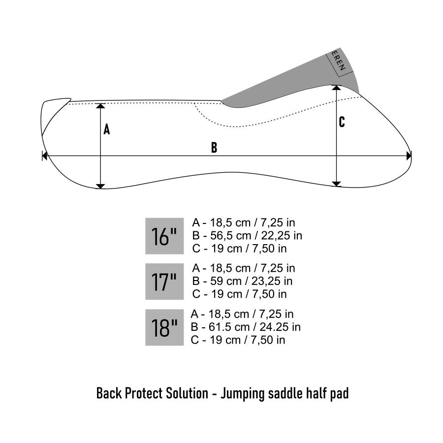 Winderen Half Pad Jumper Correction System Slim 17" (10mm thickness) Coal