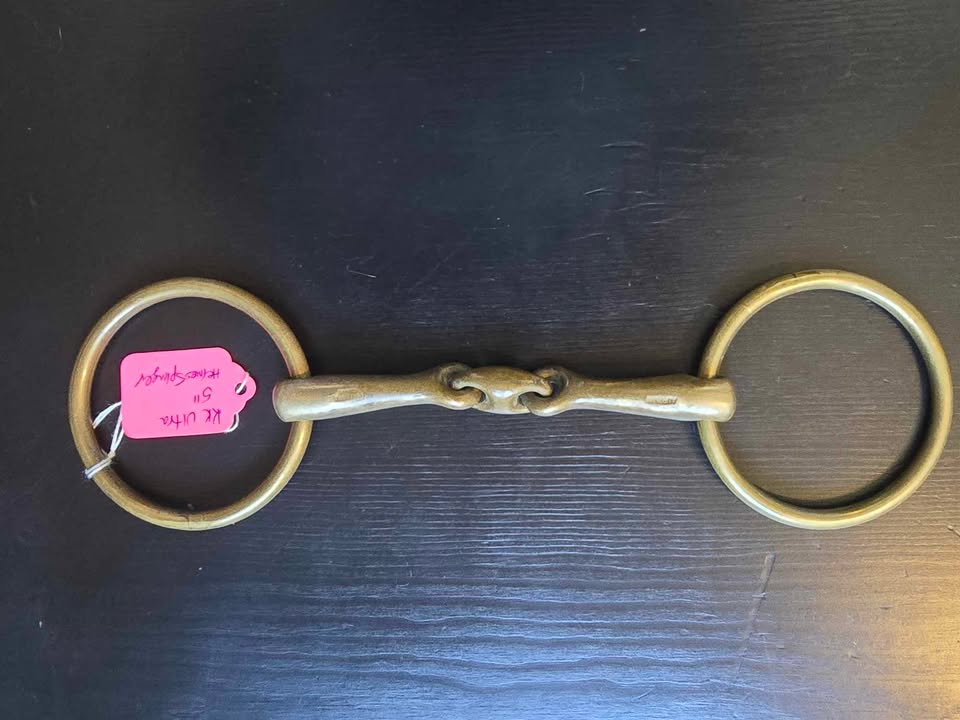 Used - Herm Sprenger KK Ultra loose ring bit - Double Jointed Lozenge - Used - L/5" W/10mm RD/70mm