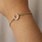 Designs by Loriece - Horseshoe Adjustable Chain Bracelet