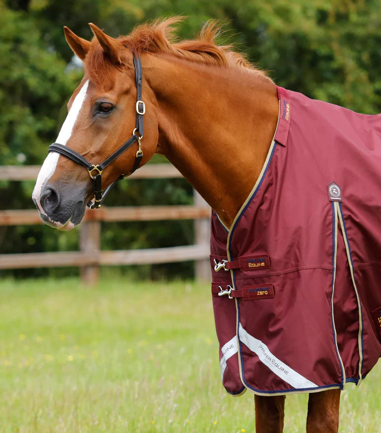 Premier Equine UK Buster 0g Turnout Rug with Classic Neck Cover Burgundy (75” or 81”)