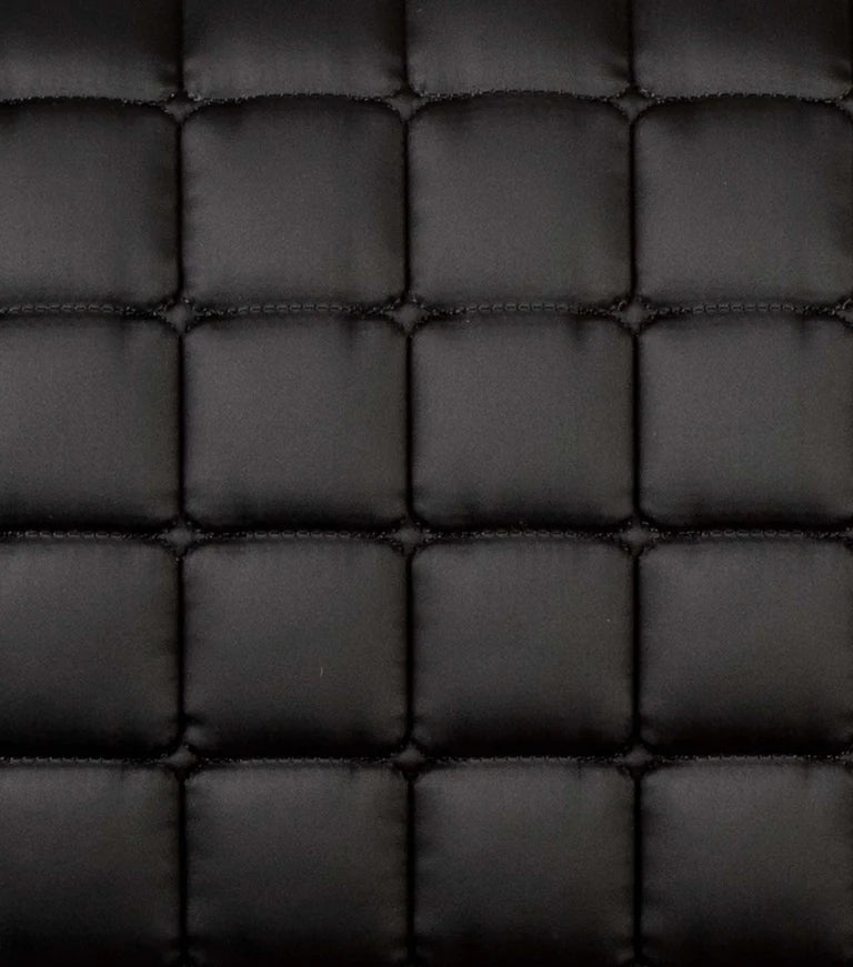 Premier Equine UK Atlantis Close Contact Satin Wool Dressage Square Black/Black Wool/Full