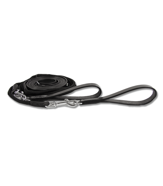 Waldhausen Leather/Nylon Draw Reins Black