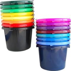 Fortiflex Plastic Utility Pail 7.5L (Purple, Black or Navy)