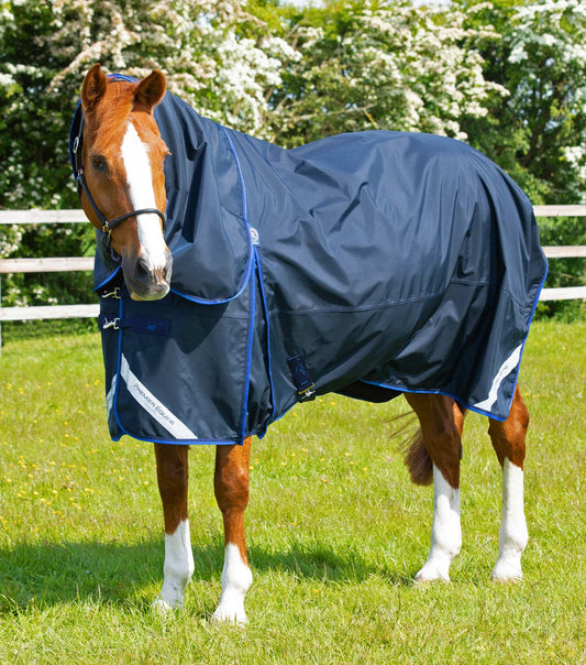 Premier Equine UK Buster 40g Turnout Rug with Classic Neck Cover Navy 6’9”/81”