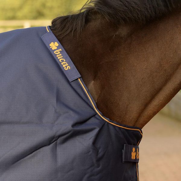 Bucas Irish Turnout 0gr Rain sheet Black & Gold - 66"/72"/75"/78"/81"