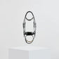 Kingsley Snaffle Bridle Black Clear Stones Full