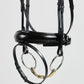 Kingsley Snaffle Bridle Black Clear Stones Full
