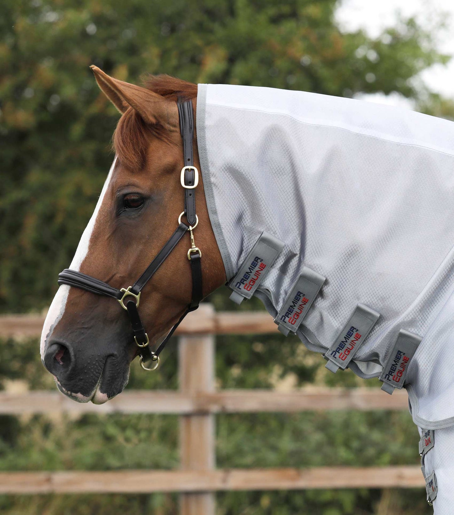 Premier Equine UK Super Lite Fly Rug with Surcingles - Silver (75” or 78” or 81”)