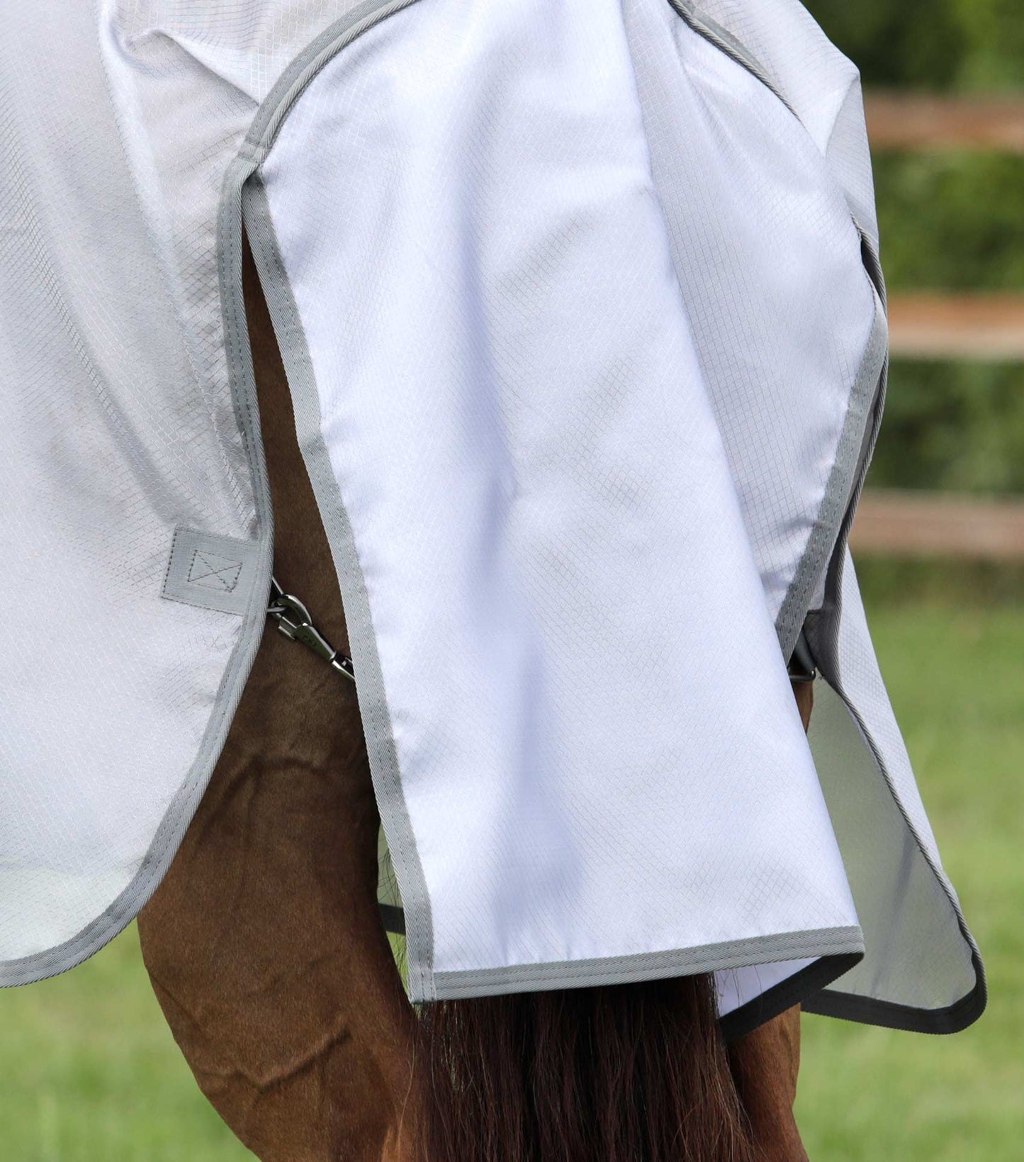 Premier Equine UK Super Lite Fly Rug with Surcingles - Silver (75” or 78” or 81”)