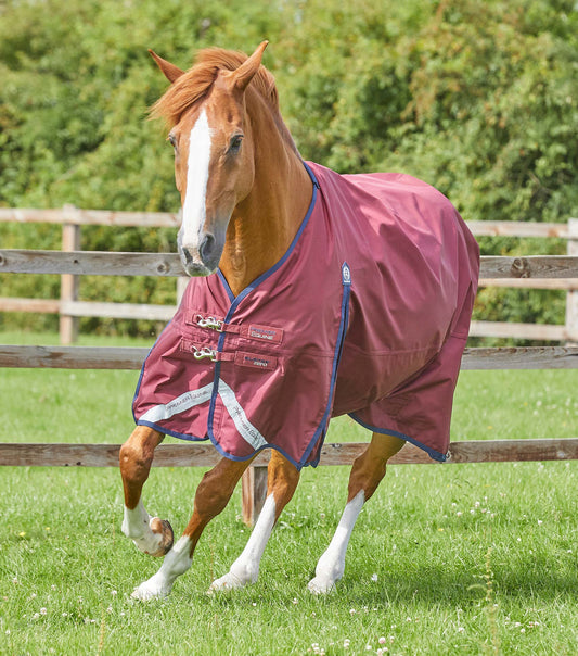 Premier Equine UK Buster Zero gram Original Turnout Rug/Rain Sheet Burgundy 6’3”/75”